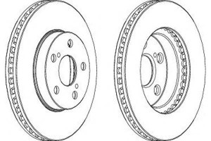 Tarcze Hamulcowe 2szt Lexus Ct Toyota Carina E Cel