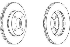 Tarcze Hamulcowe 2szt Nissan Micra Ii 1.0/1.4/1.5d