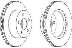 Tarcze Hamulcowe 2szt Jeep Cherokee Grand Cherokee