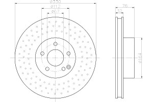 Tarcze Hamulcowe Mintex 2204212512 2204210812 A 64