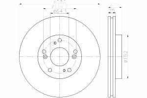 Tarcze Hamulcowe 2szt Honda Przód Civic 12- 1,4 1,
