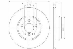 Tarcze Hamulcowe 2szt Bmw Tył F30 F31 320-335 Text