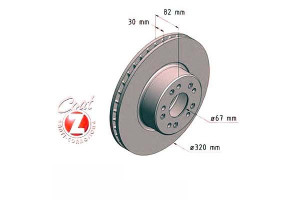 Tarcze Hamulcowe 2szt Mercedes W140 S-klasa 91-98