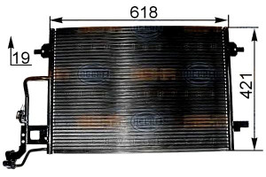 Skraplacz Klimatyzacji Vw Passat 00-05 1,6-2,8 Hel