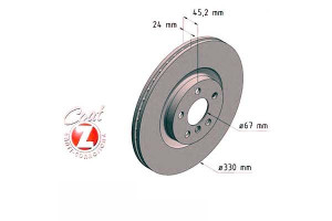 Tarcze Hamulcowe 2szt Bmw 2 F45 14- Przód Zimmerma