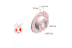 Tarcze Hamulcowe 2szt Audi A6 94- Vw Passat 96- Ty