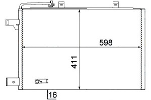 Skraplacz Klimatyzacji Mercedes W169 04- Hella