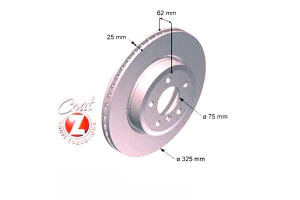 Tarcze Hamulcowe 2szt Bmw X3 E83 03-10 Zimmermann