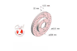 Tarcze Hamulcowe 2szt Ford Focus 98-04 Zimmermann