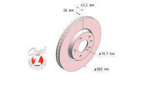 Tarcze Hamulcowe 2szt Opel Astra J 09- Zimmermann