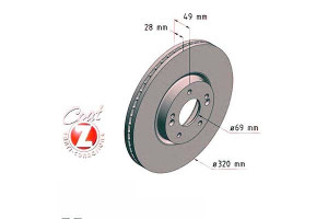 Tarcze Hamulcowe 2szt Hyundai Santa Fe Ii 06- Przó