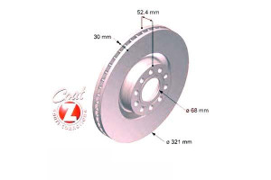 Tarcze Hamulcowe 2szt Audi A6 98-05 4.2 Quattro Zi