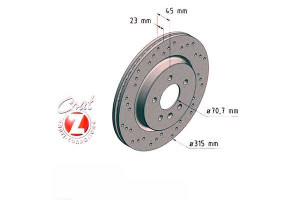 Tarcze Hamulcowe 2szt Opel Astra Gtc J 12- Tył Zim