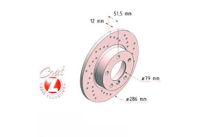 Tarcze Hamulcowe 2szt Bmw 3 E36 91-00 Zimmermann