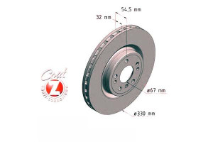 Tarcze Hamulcowe 2szt Mercedes W166 M-klasa 11- Pr