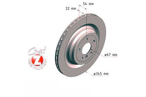 Tarcze Hamulcowe 2szt Mercedes W166 M-klasa 11- Ty