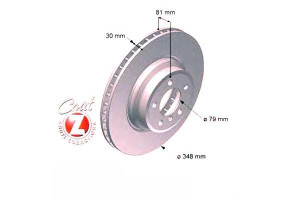 Tarcze Hamulcowe 2szt Bmw 7 E65/e66 02-08 Zimmerma