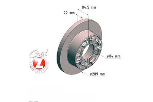 Tarcze Hamulcowe 2szt Iveco 35.10 96-06 Tył Zimmer