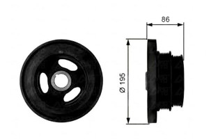 Koło Pasowe Wału Korbowego Bmw 3 (e36) 3 (e46) 5 (