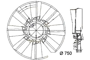 Koło Wentylatora Hella 32054506 A00 376756081 7037