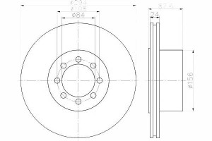 Tarcze Hamulcowe 2szt Iveco Tył 06- 11- Abs Textar