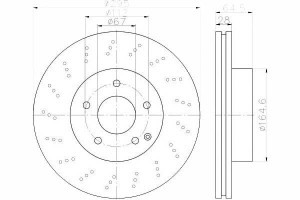 Tarcze Hamulcowe 2szt Mercedes Przód W204 07- Spor