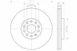 Tarcze Hamulcowe 2szt Vw Przód Sharan 10- 314x30 T