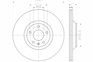 Tarcze Hamulcowe 2szt Vw Tył A6 04-330mm Textar