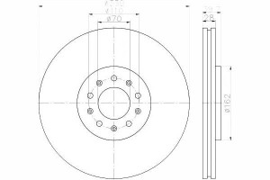 Tarcze Hamulcowe 2szt. P Alfa Romeo 159 3.2i 06- T