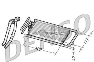 Nagrzewnica (402x177x42mm Z Przewodami Klimatyzacj