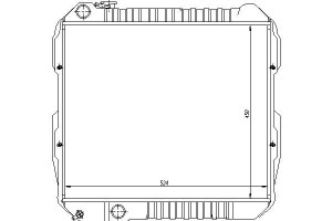 Chłodnica Silnika Toyota Hilux V Vw Taro 2.4d 09.8