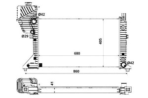 Chłodnica Mercedes Sprinter Cdi 00-06 Automat Nrf
