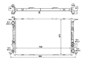 Chłodnica Silnika Audi A8 2.0-3.0d 06.10-01.18 Nrf
