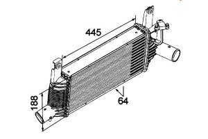 Intercooler Nissan Pathfinder 2,5dci Navara 2,5dci