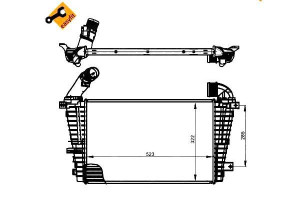 Intercooler Opel Astra H 1,3cdti 1,9cdti Nrf