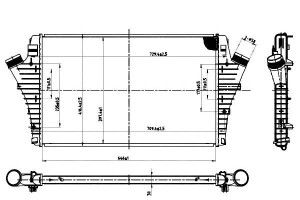 Intercooler Opel Vectra C 02- 1.9cdti, Signum 03-