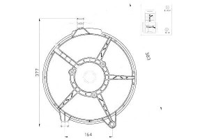 Wentylator Chłodnicy Mercedes Vito 2,3d 96-03 Nrf