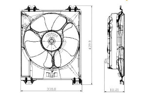 Wentylator Chłodnicy Suzuki Sx4 Seidici 1,9ddis 1,