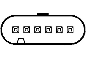 Przepływomierz Powietrza (6 Pin) Bmw 7 (e65 E66 E6