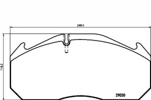 Klocki Hamulcowe Meritor Man E 2000 Setra 300 D286