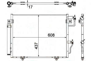 Skraplacz Klimatyzacji Mitsubishi Pajero 06- Behr