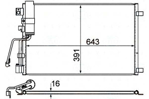 Skraplacz Klimatyzacji Nissan Qashqai +2 1,5 Dci 0