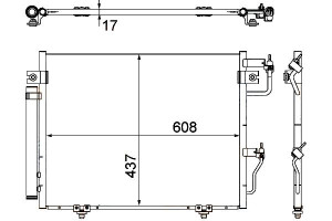 Skraplacz Klimatyzacji Mitsubishi Pajero 06- Hella