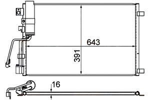 Skraplacz Klimatyzacji Nissan Qashqai +2 1,5 Dci 0