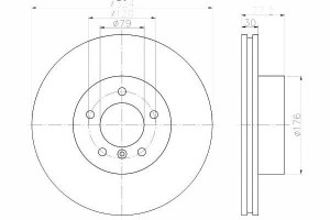 Tarcze Hamulcowe 2szt Bmw Przód 5 6 2,0-3,0 D 03-1