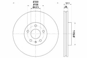 Tarcze Hamulcowe 2szt Ford Przód Mondeo 1,5-2,0 Td