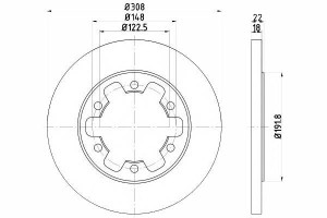 Tarcze Hamulcowe 2szt Ford Tył Transit 2,2 Tdci 13