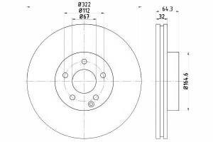 Tarcze Hamulcowe 2szt Mercedes Przód W204 07- 300-