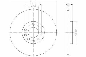 Tarcze Hamulcowe 2szt Opel Przód Vectra C 02- 2,8