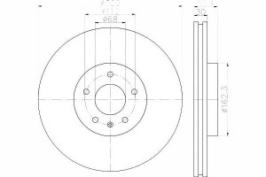 Tarcze Hamulcowe 2szt Vw Przód A4 A5 07- Q5 A6 09-